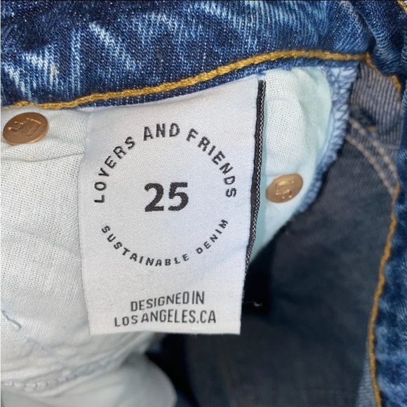 NWT Lovers + Friends Ryan High Rise Loose Straight Jeans Palm Canyon - Picture 11 of 12